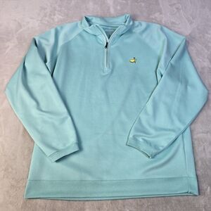 Maters Tech 1/4 Pulliver Sweater Light Blue Sz XL
